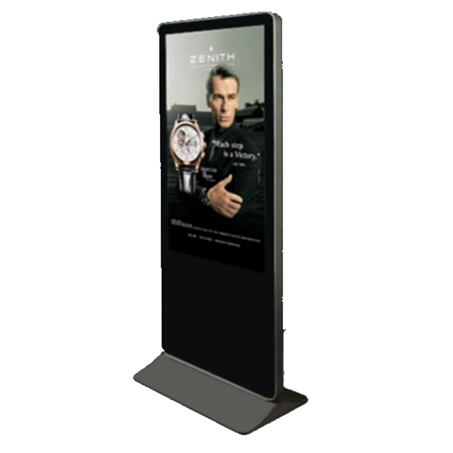 Digital signage advertising kiosk screen device 55-inch indoor OEM advertising kiosk media player, touch screen LCD