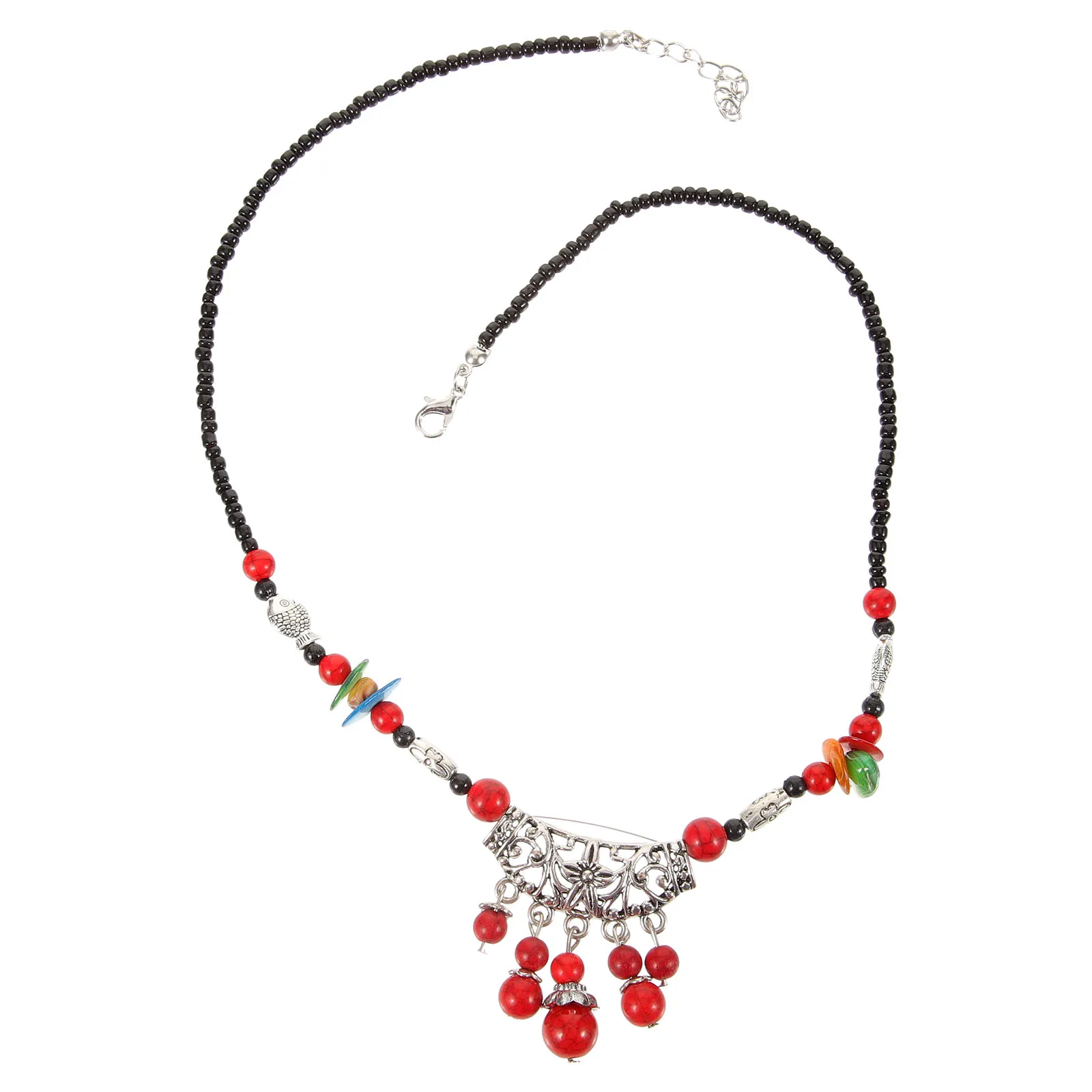 

Tassel Headdress Red Chain Jewelry Women Headpiece Forehead Necklace Adjustable Bohemian Hair Accessories Wedding Festival