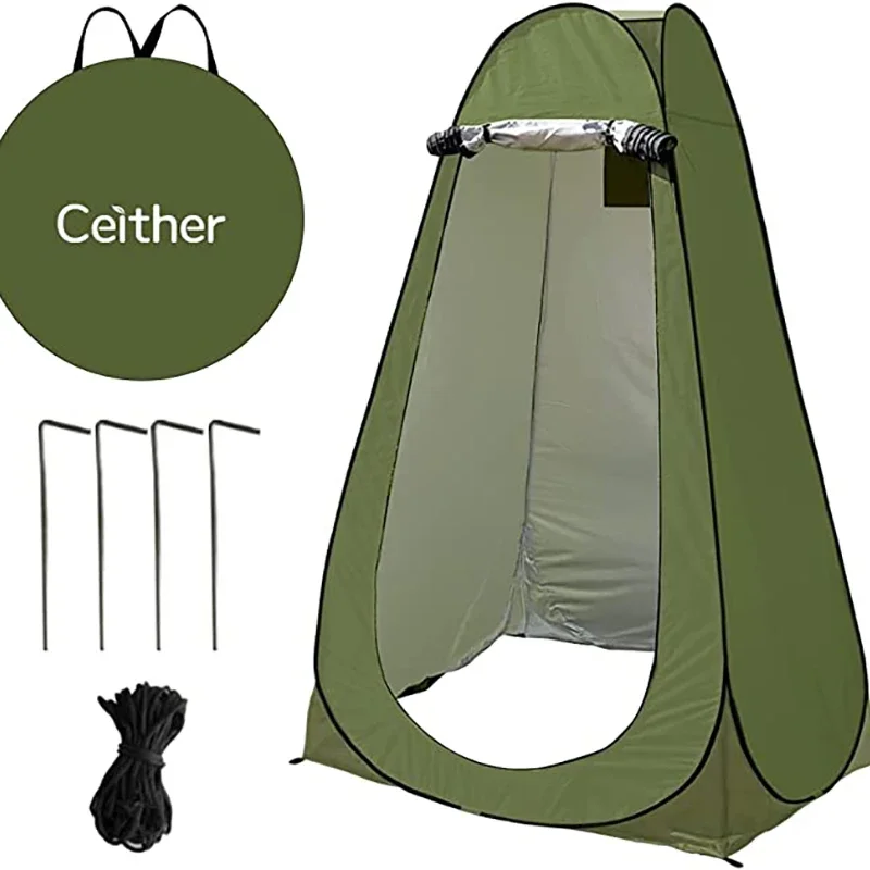 Outdoor Camping Tent Portable Shower Tent Privacy  Waterproof Bathroom t Fast Foldable Garden Sun Shelter