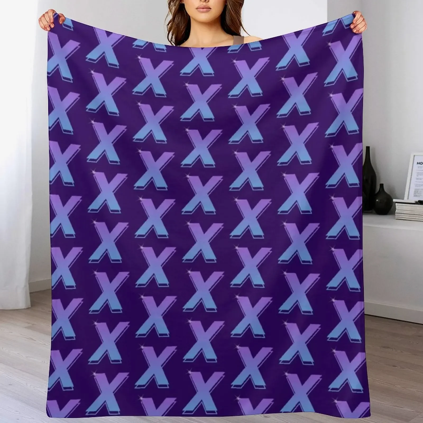 

Galaxite X - Purple Throw Blanket Warm Extra Large Throw Vintage Soft Blankets