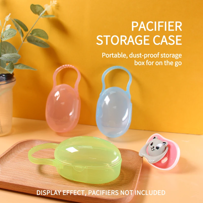 

1 Pcs Pacifier Box Portable Storage BPA Free PP Safety Material Pacifier Container Pacifiers Dustproof box pacifier