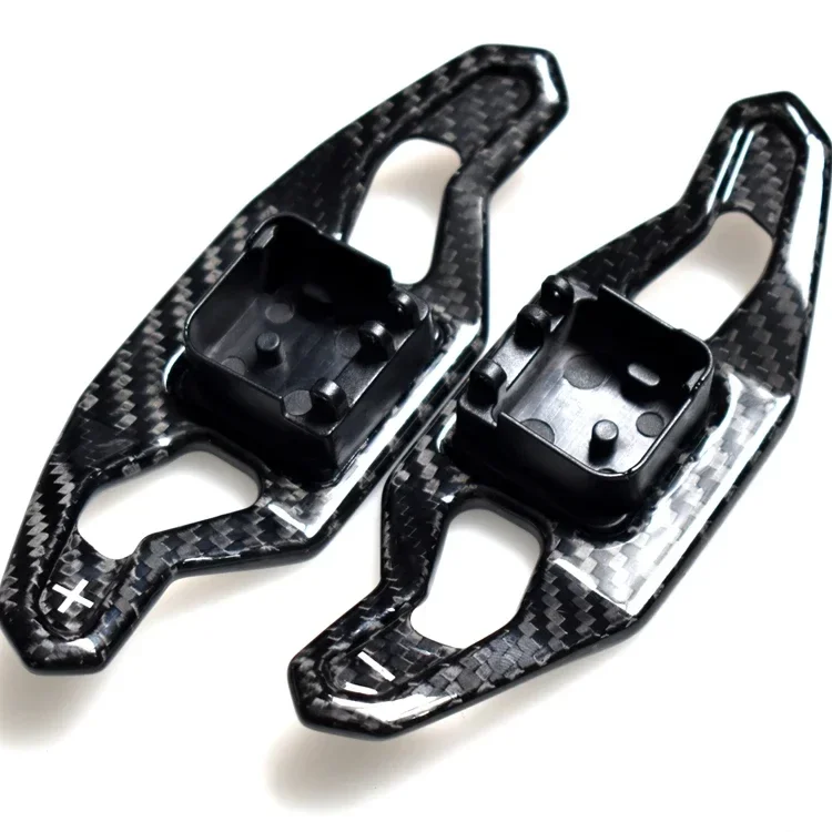 Nouveau Style de remplacement de volant intérieur en Fiber de carbone noir Extension de manette de vitesse pour 2013-2017