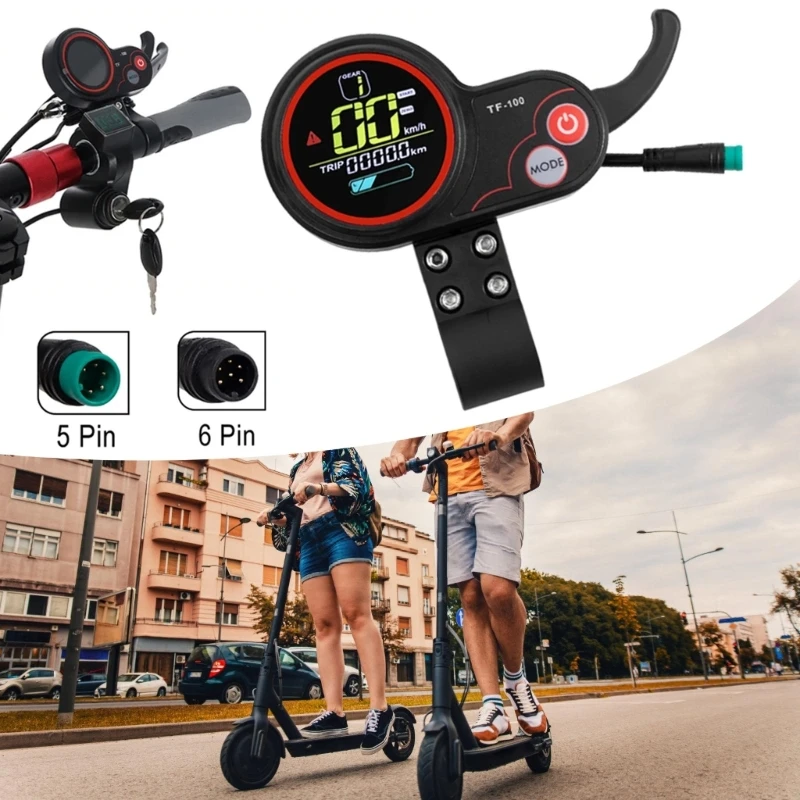 G8TE Ergonomic Button Layout Electric Scooter LED Display For User Friendly Operation