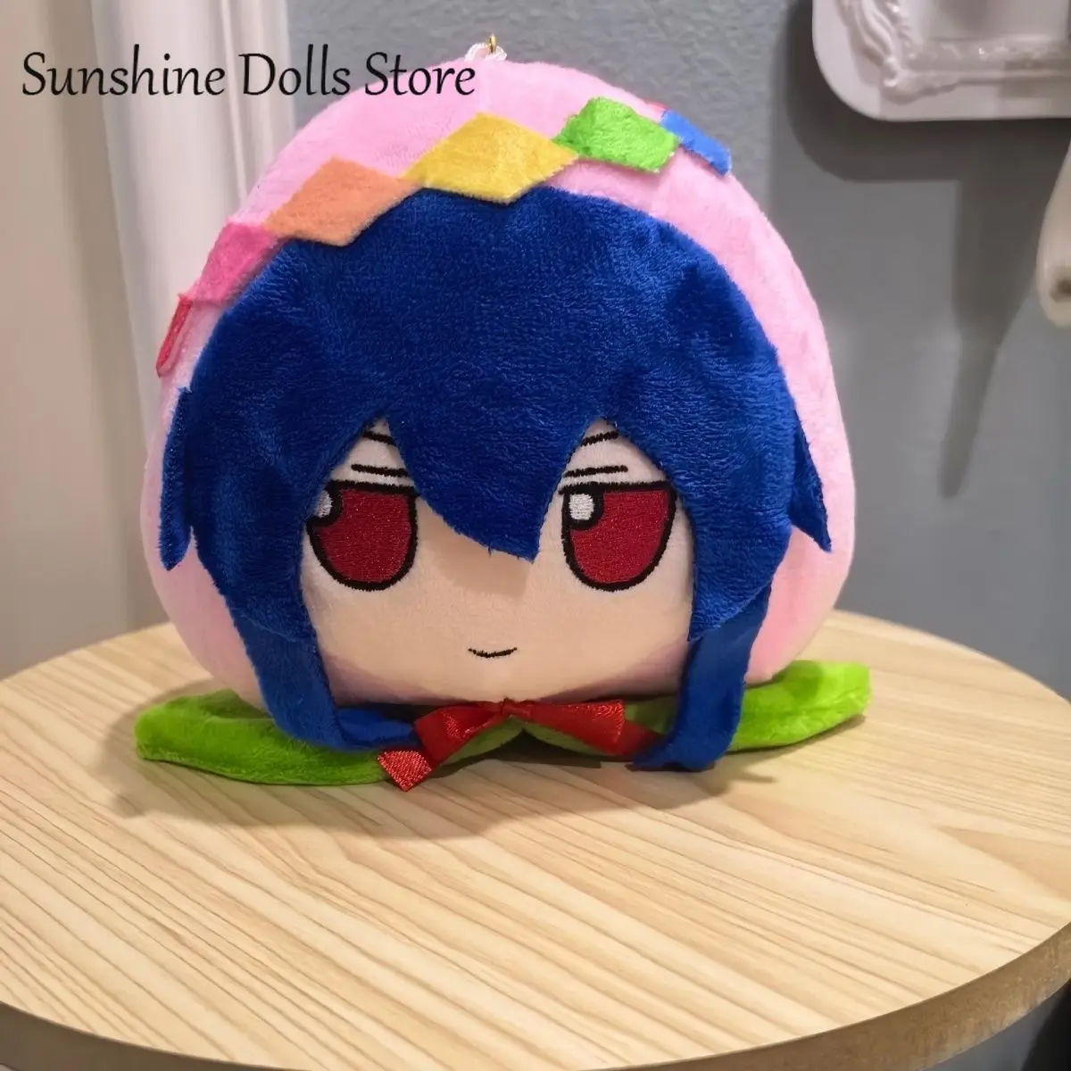 

18cm TouHou Project Fumo Momo Hinanawi Tenshi Doll Anime Dango Plush Cotton Stuffed Pendant Cosplay Keychain Toys Mascot
