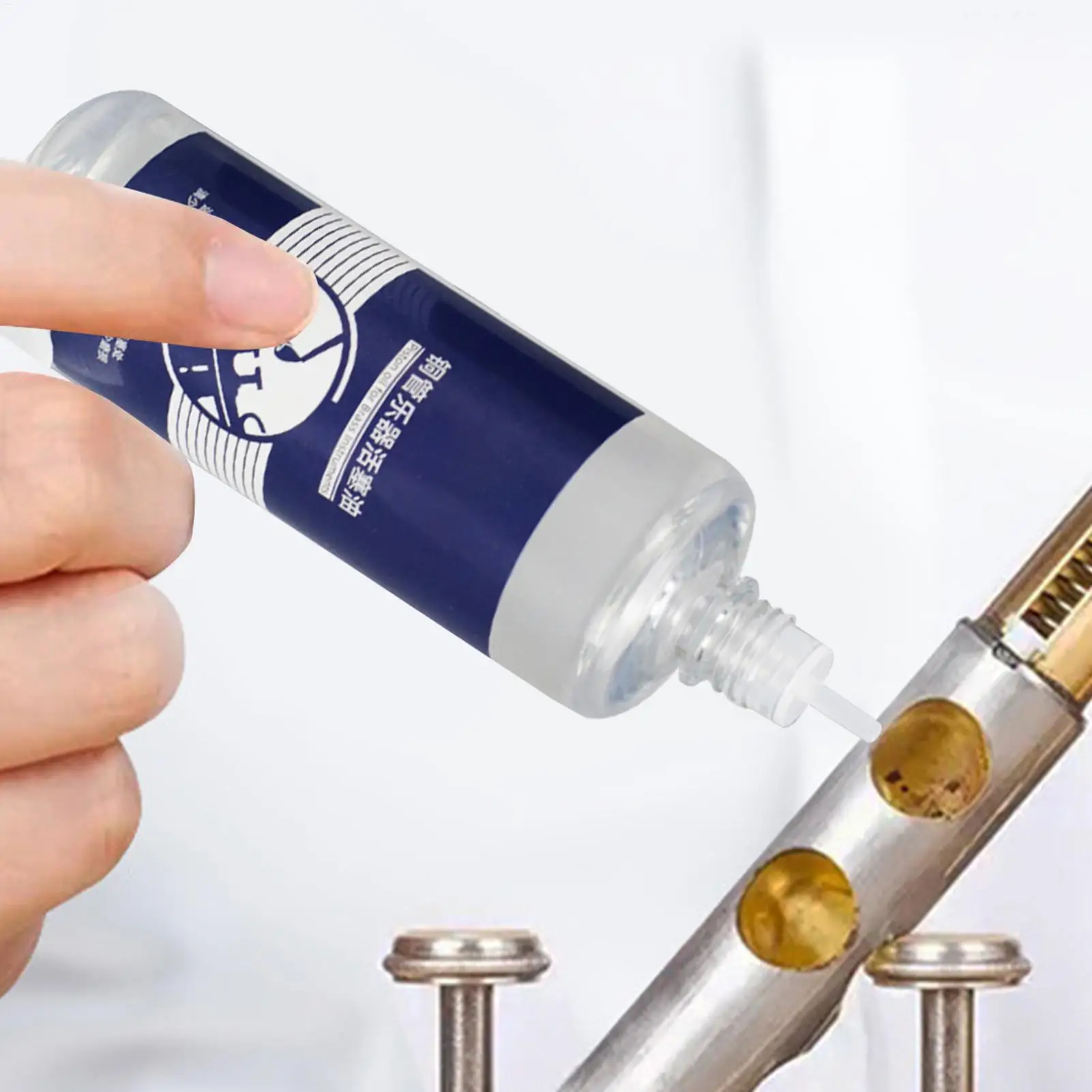 Valve Oil 100ml Brass Instrument Lubricant for Trumpet Trombone French Horn Saxophone Maintenance Music Accessories Supplies