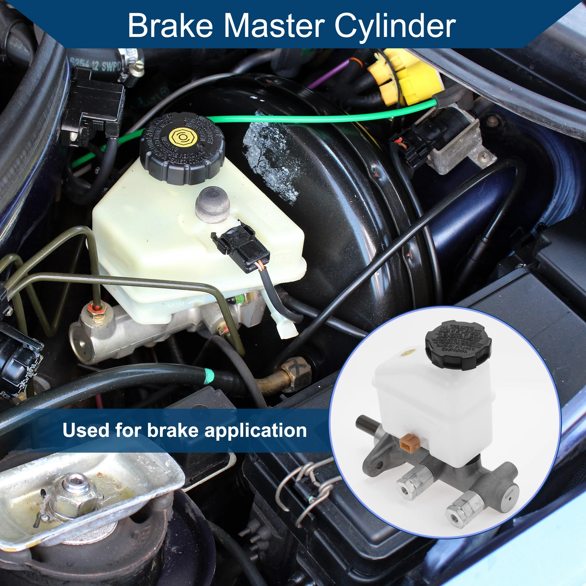 UXCELL No.585102H000 Brake Master Cylinder with Reservoir for Hyundai Elantra 2006-2008 Hydraulic Master Cylinder