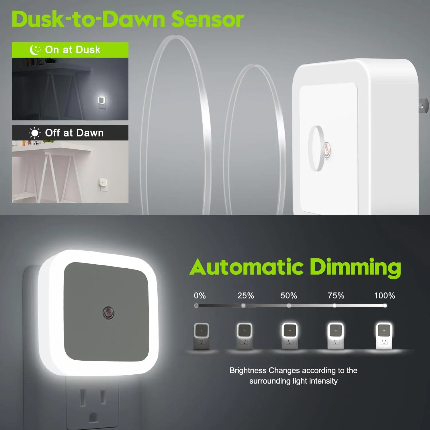 Night Light,Night Lights Plug into Wall,Nightlight Led Night Light for Adult,Wireless/EU Plug in Night Lights for Adults Bedroom