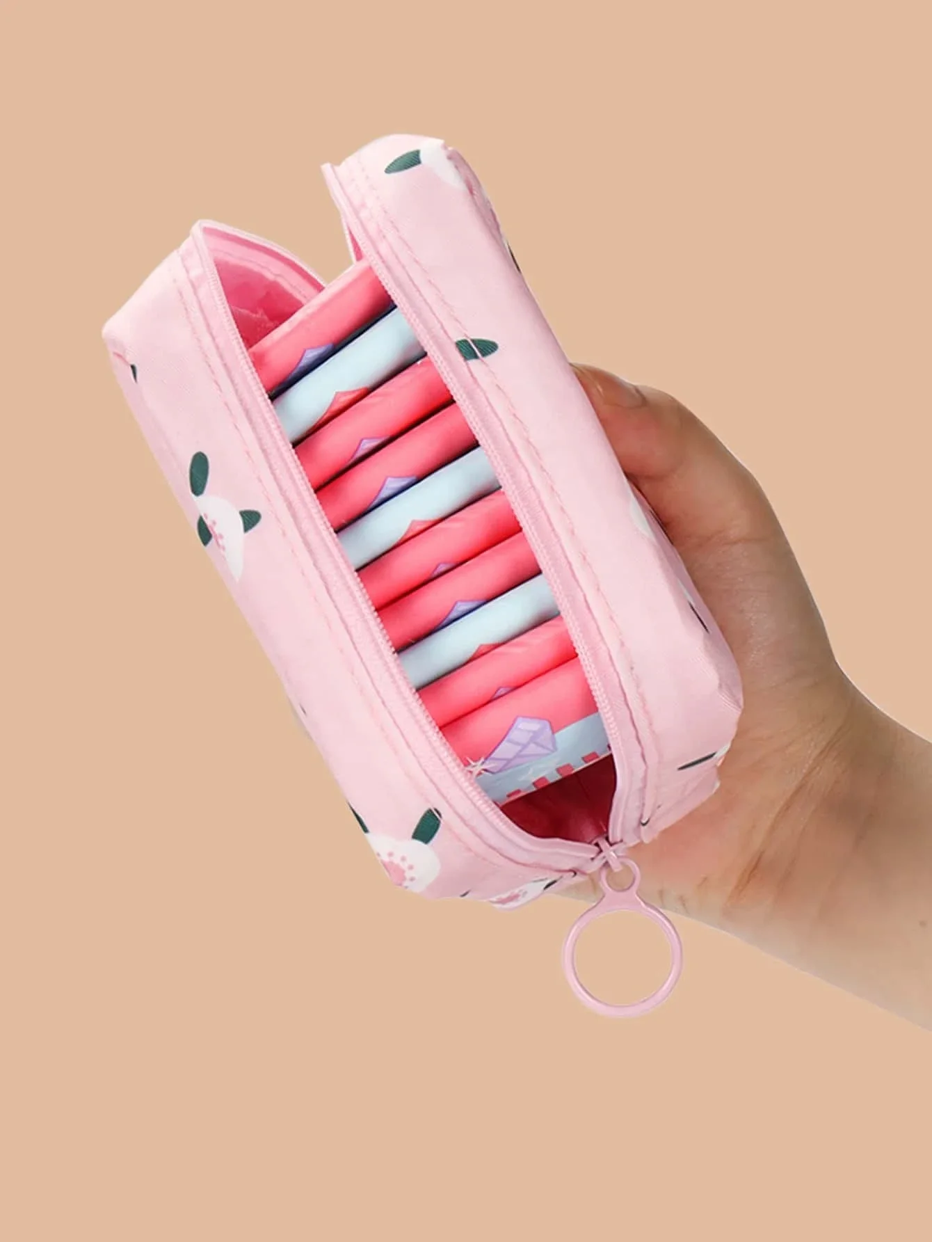 Women Tampon Bag, Sanitary Pad Pouch Organizer Makeup Cosmetics Girls Holder Organizer