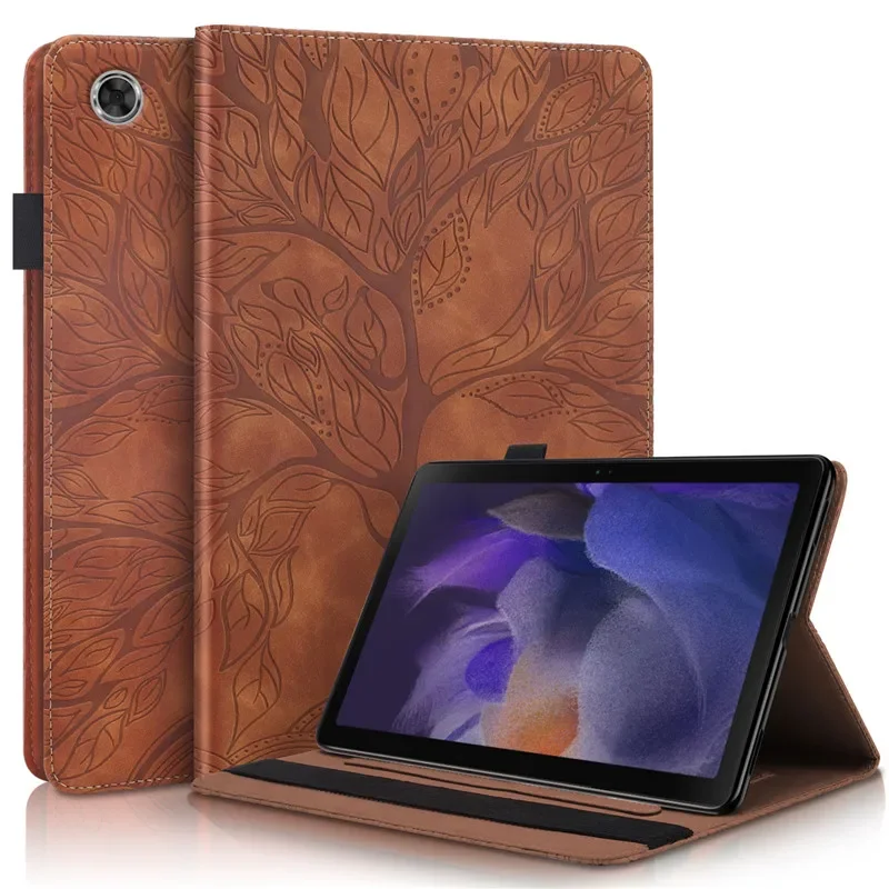 

Coque For Samsung Galaxy Tab A9 8.7 inch Tablet Case Tree Emboss Flip PU Leather Cover for Galaxy Tab A9 Funda sm-x110 sm-x115