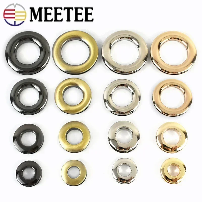 Meetee 4/10 Pz 10-25mm Borsa in metallo di alta qualità Fibbie Occhiello Vite Occhiello Pressofusione O Ring Occhielli Accessori per cucire fai da te