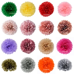 5 Stück 4 6 8 10 12 Zoll Seidenpapier Pom Pom Poms Hochzeit Party Papier Pompom Blume für Hochzeitsdekoration Pompons Geburtstag Baby