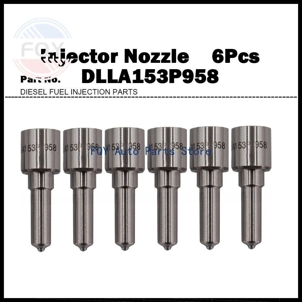 

6X For UD Truck Quon 9.2d 095000-6632 16650-Z600E High Quality Injector Nozzle DLLA153P958