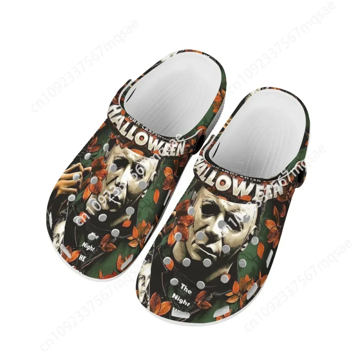 Holloween Horror Movie Clogs Leisure Beach Loafers Breathable Dual-use Flats Michael Myers Hole Shoe Outside Trend Cool Slippers