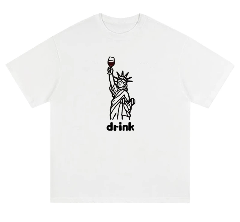 

The 2025 summer new Libertese printed T-shirt is made of loose cotton with short sleeves and is suitable for both men and women