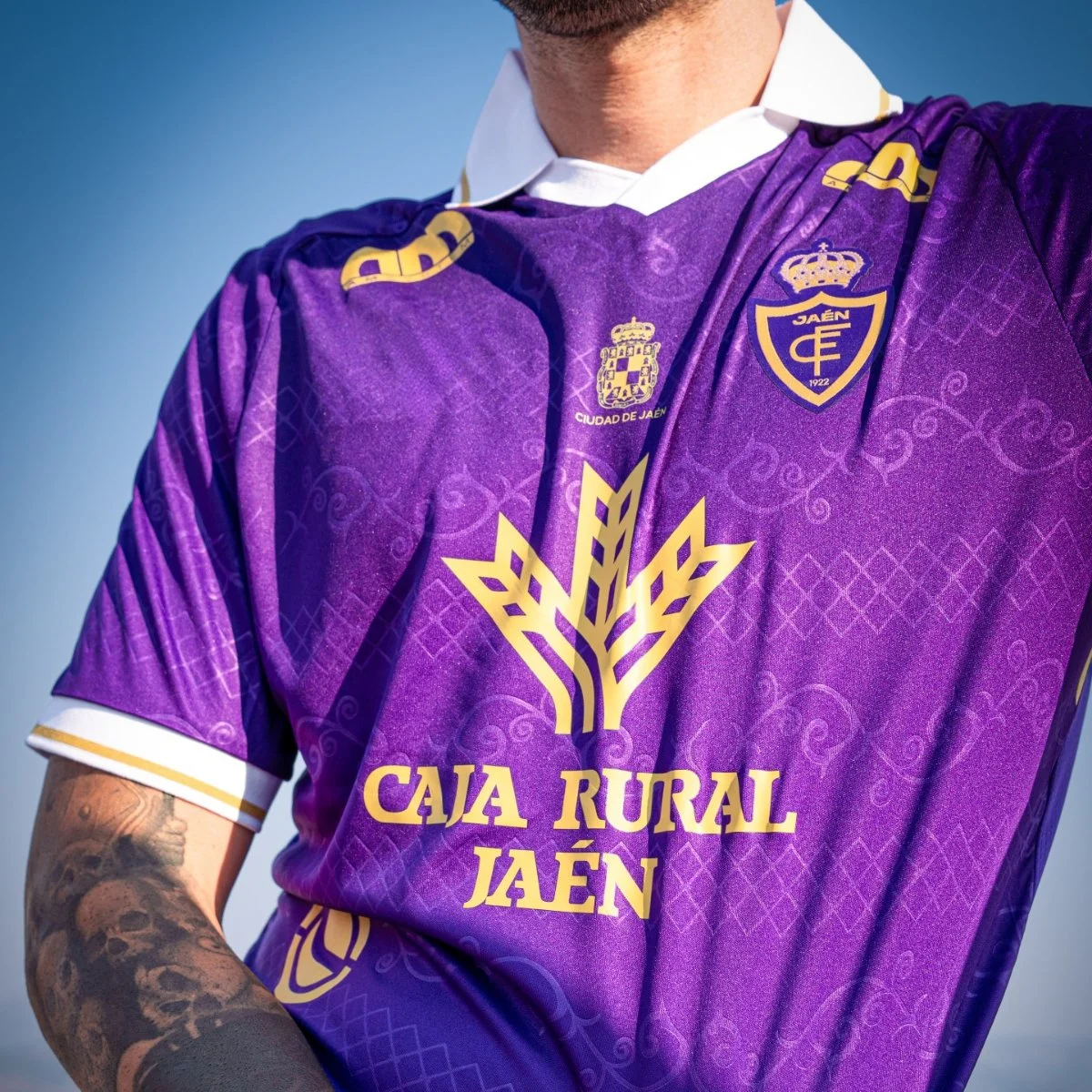 2026-27 3D Printed Adult Athleisure T Shirt Real Jaén Soccer Away Jersey Breathable Quick-dry Soft Comfy V-neck Polo Family Tee