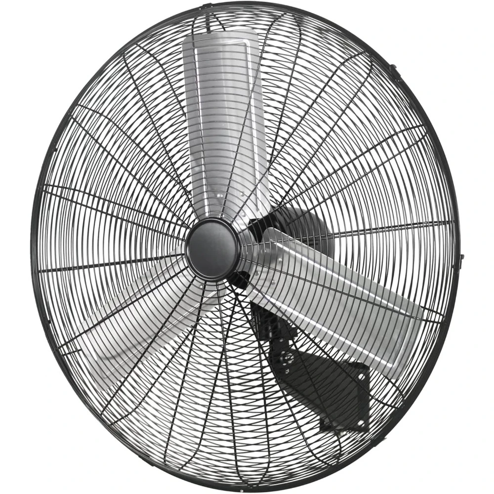 KEN BROWN 30 Inch Industrial Oscillating Wall Mount Fan 9500CFM,Heavy Duty Metal,High Velocity,2 Speed,Black