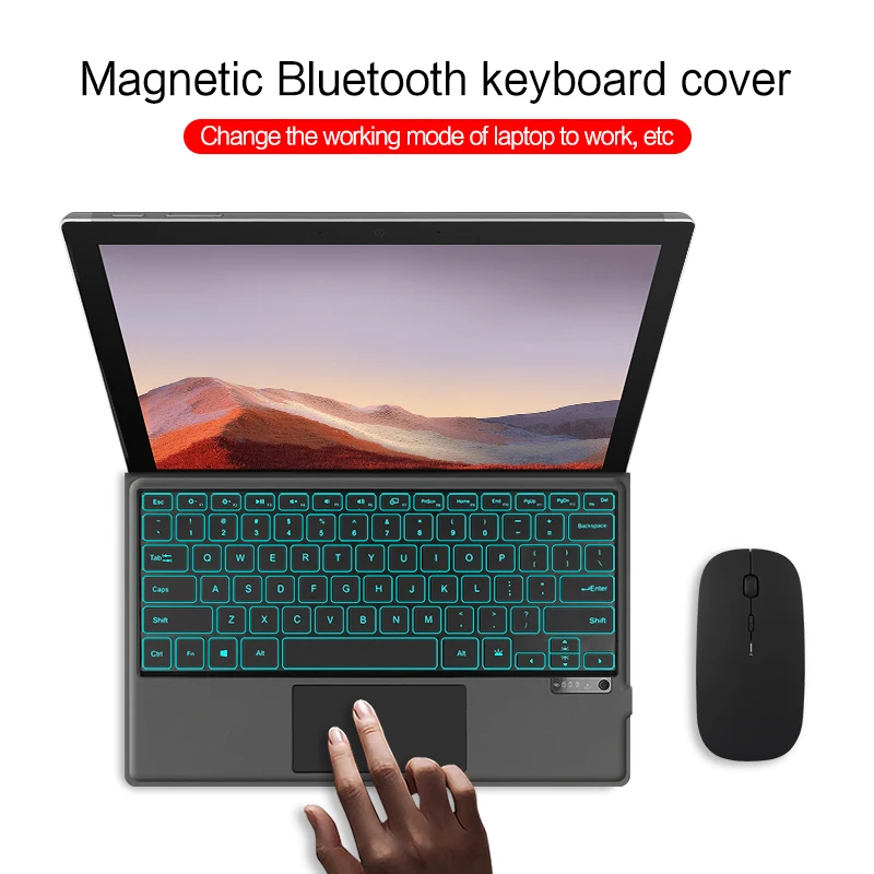 For Microsoft Surface Pro 3 4 5 6 7 Pro7 Tablet Bluetooth Keyboard Portuguese Russian Spanish Arabic Hebrew Korean German French