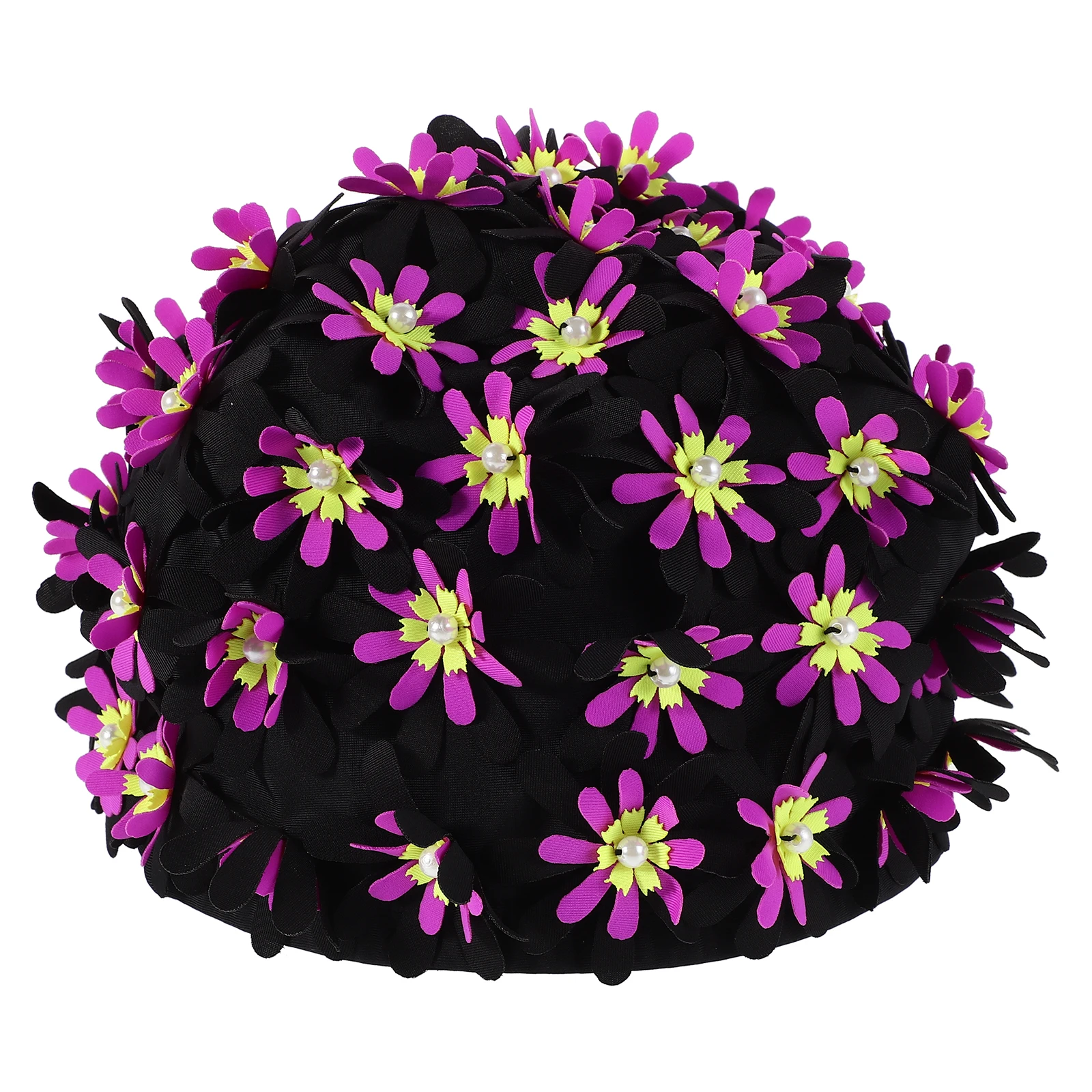

1pc Hat Embroidered Double Layer Fabric Stylish Comfortable Waterproof Leakproof Lightweight Headwear Pool Hot Springs Adult