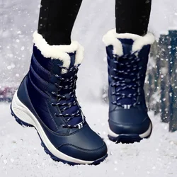 Women's 2024 New Snow Boots Anti Slip Designer Women's Ankle Boots Platform Warm Plush Women's Winter Shoes Best Seller