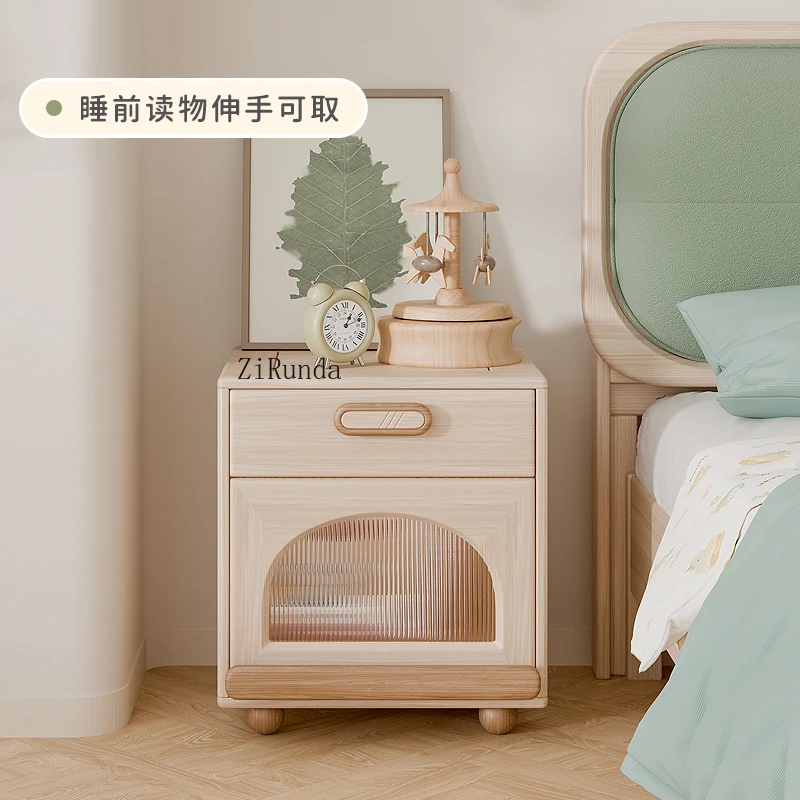  All solid wood children's bed single bed