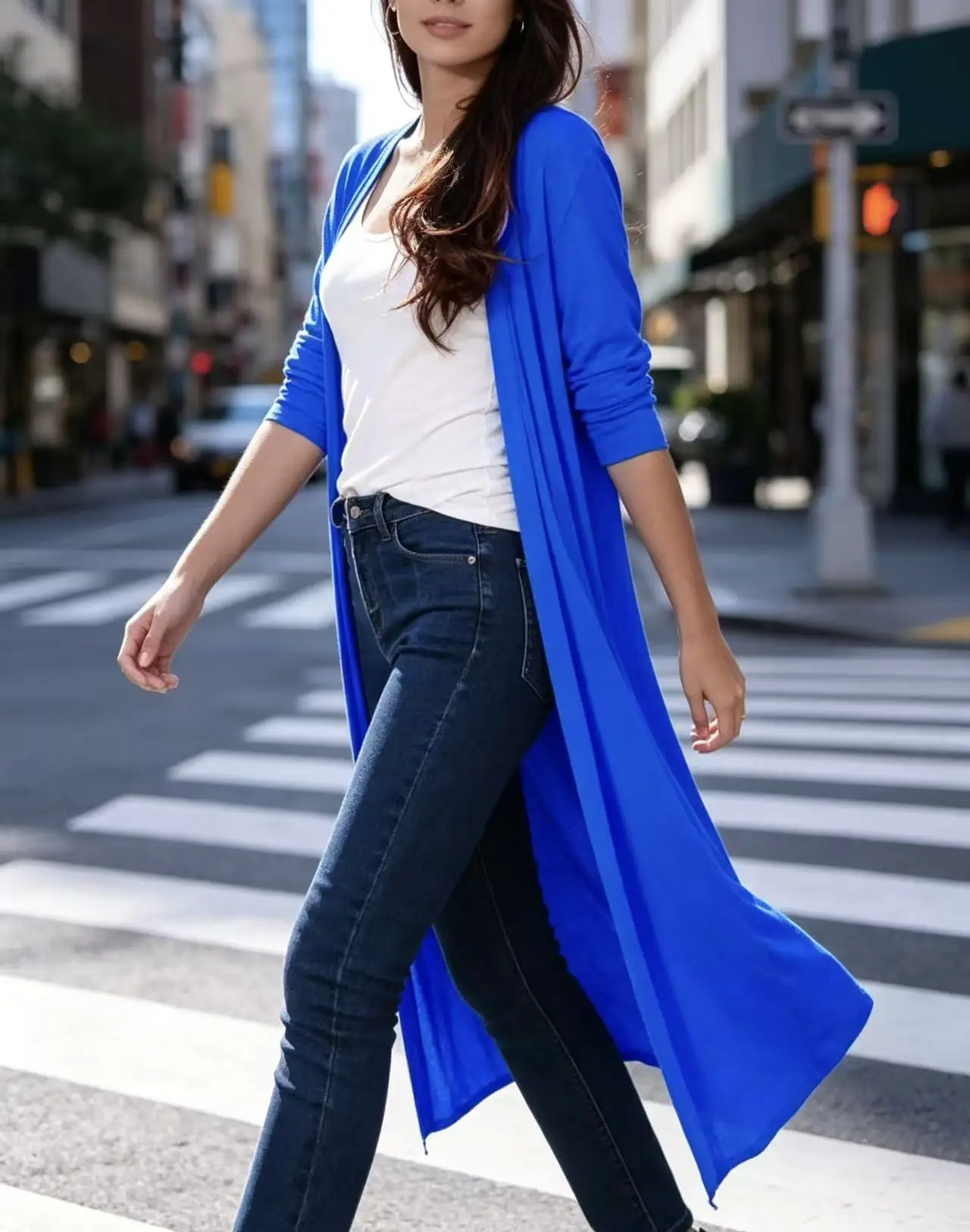 Plus size extended length modal cardigan for women; summer and autumn scarf, sun protection, air conditioning cardigan jacket.