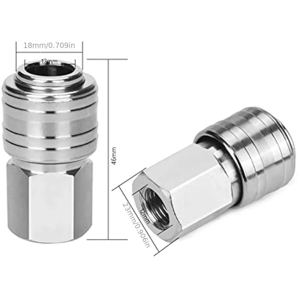 12pcs Euro Air Compressor Fitting Kit - 1/4