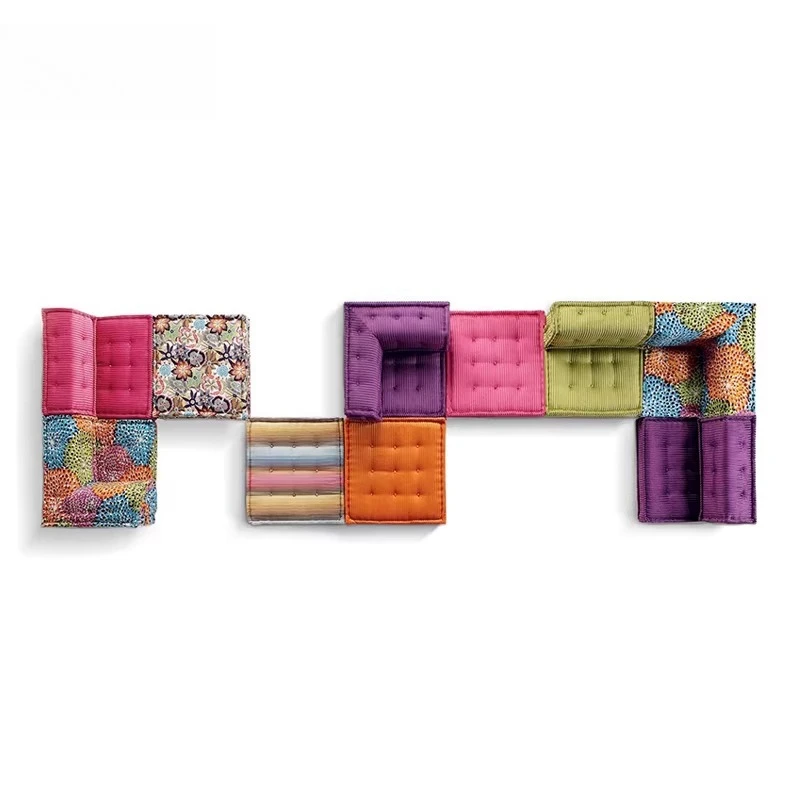 Modular fabric sofa combination special-shaped sofa