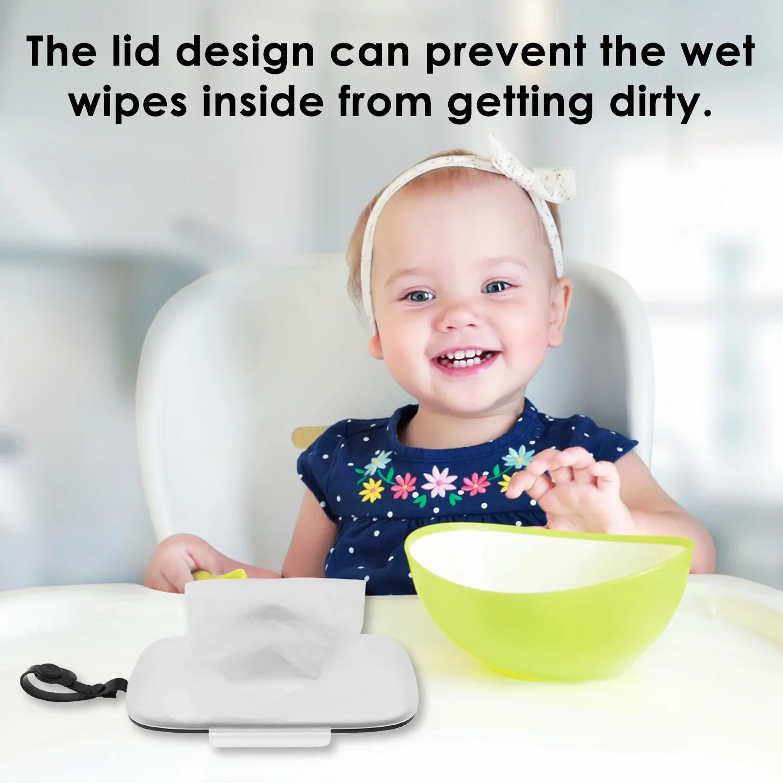 2 Pcs Wipes Dispenser Portable Baby Wipe Storage Box Case Sealing Design Lids Container Heart Shaped Lid Adult Reusable view 3
