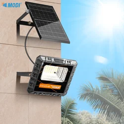 MODI 3 Battery Solar Spotlight, IP65 Solar LED Billboard Light with Remote Control, High-Quality Warm/White Light