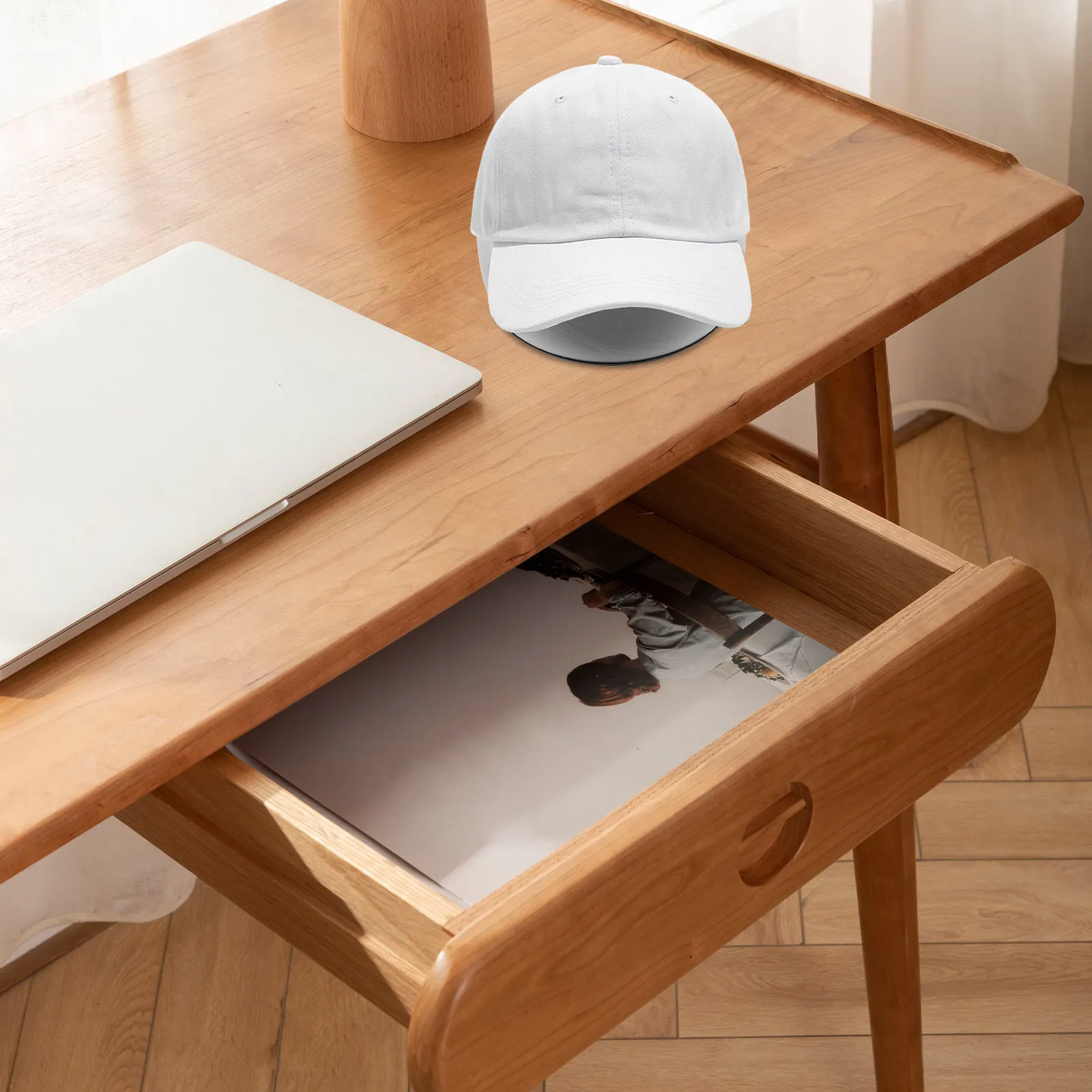 

Inflatable PVC Hat Shaper Tabletop Display Stand White Baseball Cap Inner Support Holder Blow Up Hat Display Organizer