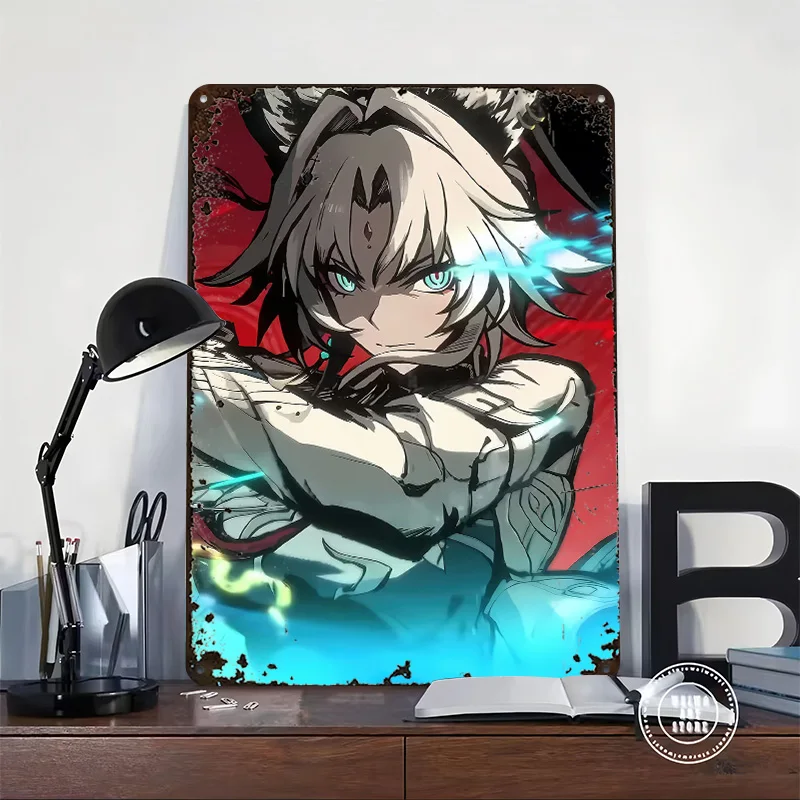 Honkai Star Rail Feixiao Tinplate Poster Customized Wall Art Vintage Metal Signs Retro Tin Plaque for Room Accessories House