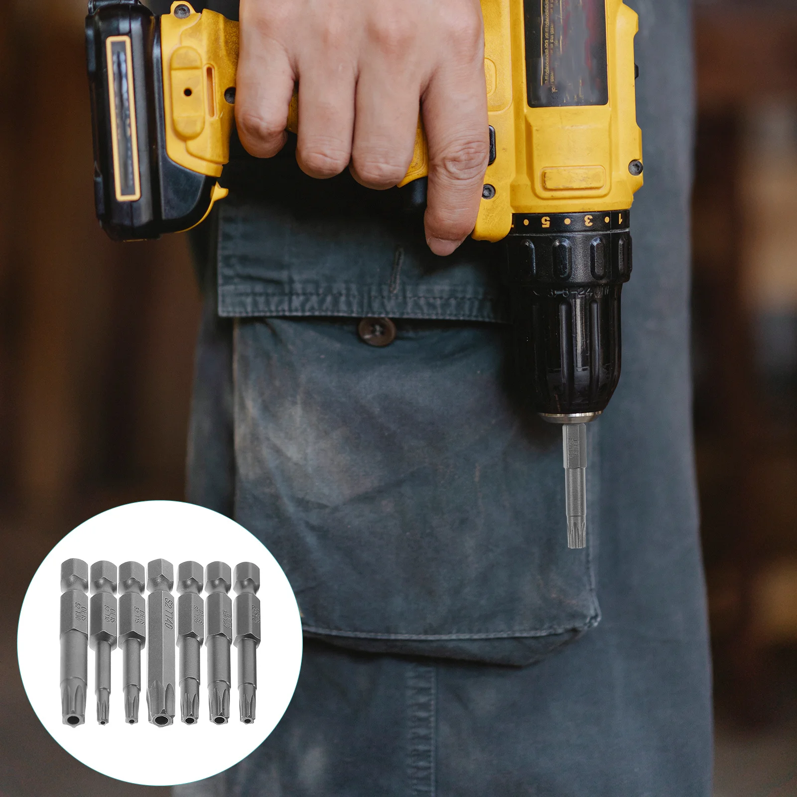 

1Set Hex Drill Bit Set Precision Hardened Steel Magnetic Screwdriver Drill Bits Kit Universal for Metal Stainless Steel