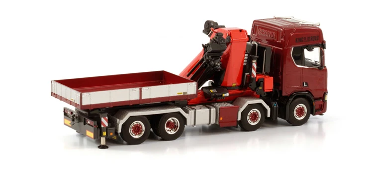 Alloy Model Toy Gift WSI 1:50 Scale SCA-NIA R CR20H 8X4 Tractor Truck Mounted Crane Vehicles DieCast Toy Model 04-2140