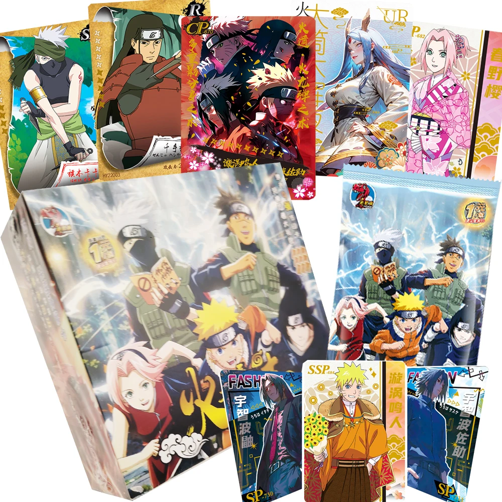 

Anime Naruto Hot Blooded Battle Collection Cards Personality Charm Popular Character Party Game Trading Cards Fans Favorite Gift
