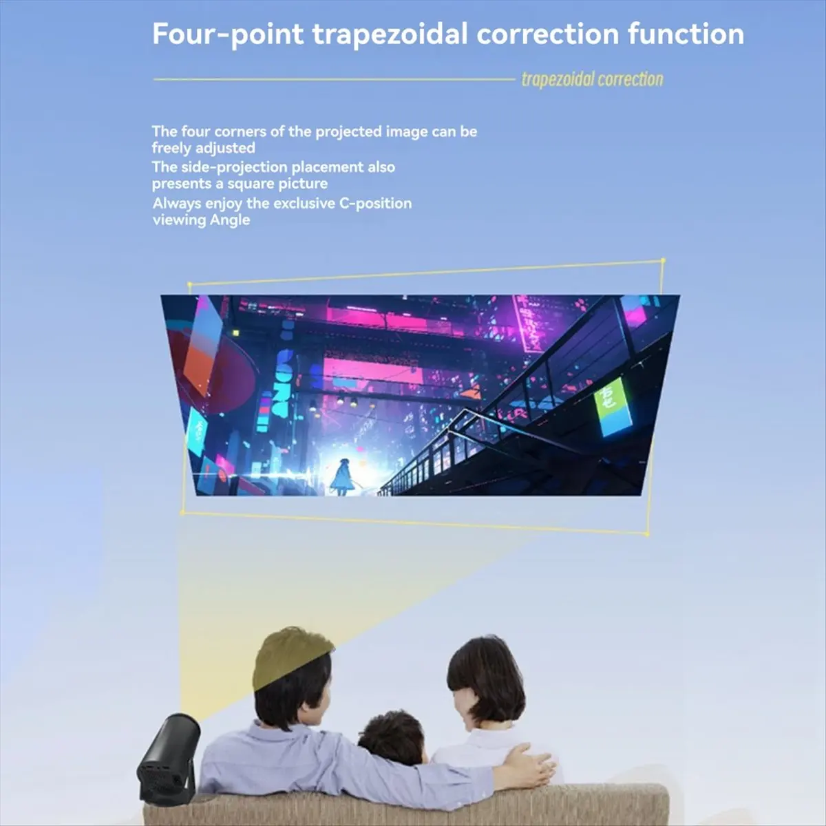 1080P Projector for Android12 WiFi 6 120ANSI RK3566 Quad Core BT5.0 1920x1080P Home Cinema Portable Outdoor Projetor(US)