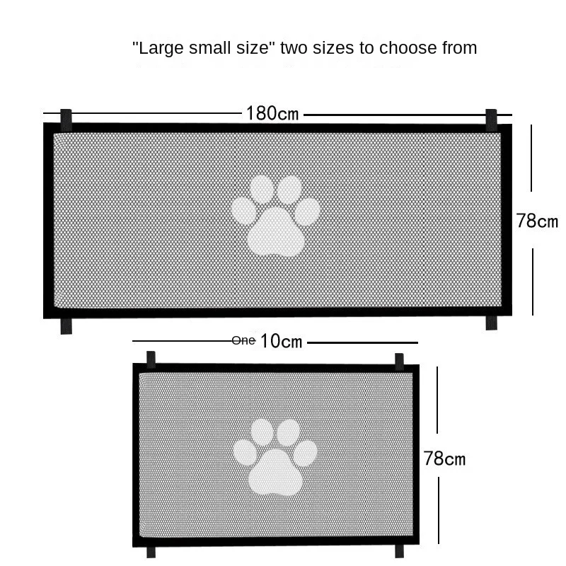 Filet de séparation portable non perforé pour animaux de compagnie, barrière pliante, protection de sécurité, isolation pour chien, miel