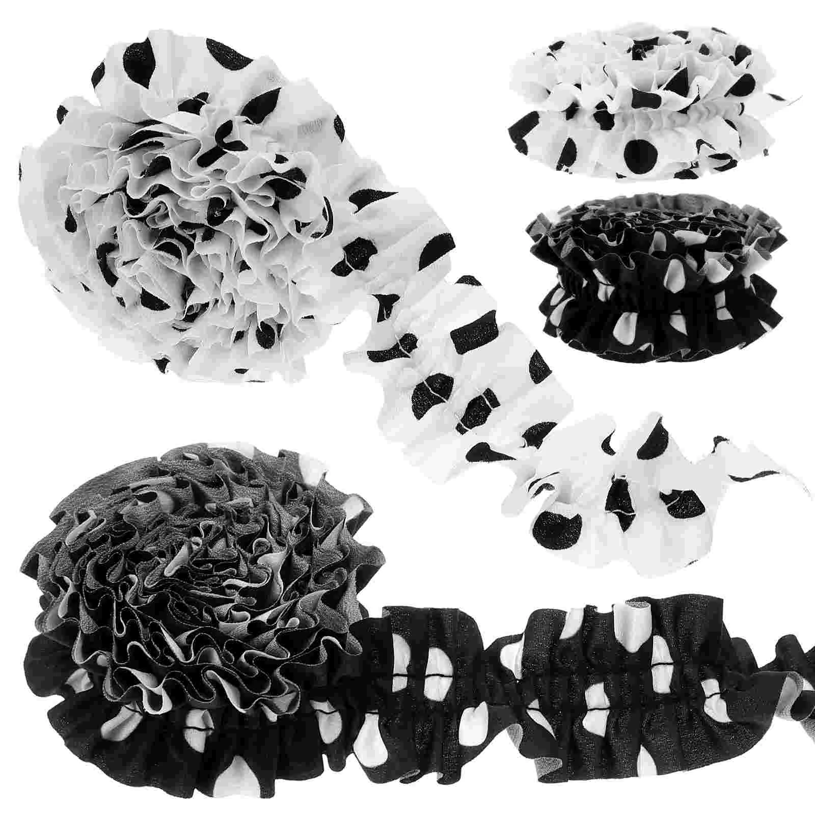 Double Pleated Ribbon Hair Accessories Clothing With Ruffle Sewing Trim & Embellishments Chiffon Craft