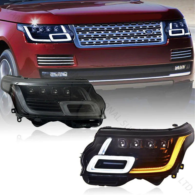 

Auto LED Headlight Assembly Head Lamp Accessories For 2014 Land Rover Range Rover Vogue UPGRADE To 18 VOGUE 4 LENS TYPE