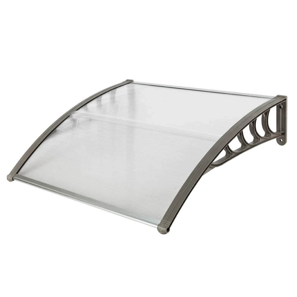 HT-100 X 96cm Household Application Door & Window Rain Cover Eaves Gray Holder