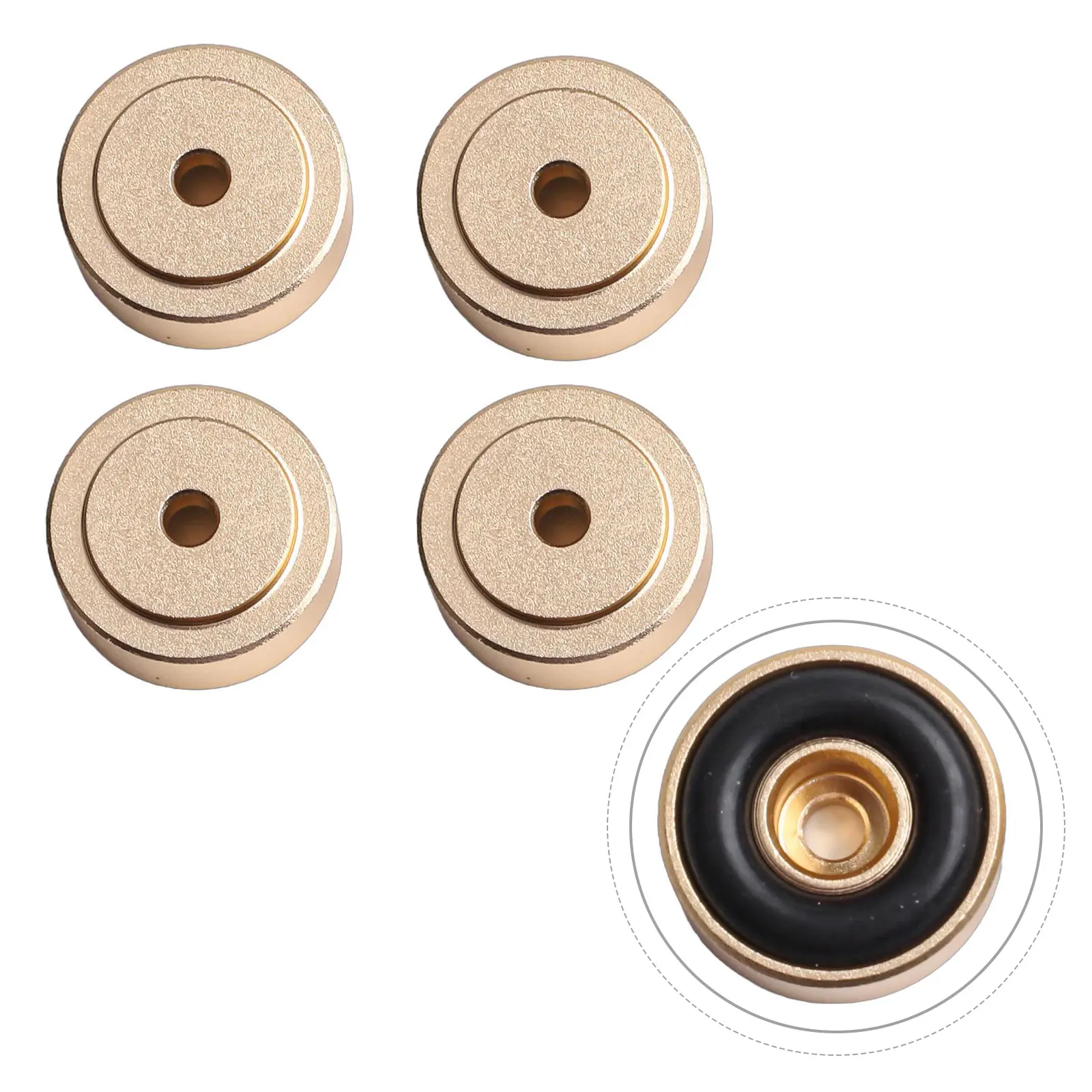 4pcs Speaker Foot Pad Feet Pads Speaker Stand Feet Vibration Damper Alloy Speakers Isolation Feet Pad For Speaker Amp CD Player