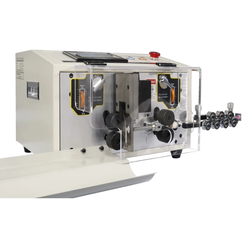 SWT608C 0.1-2.5mm2 Automatic Adjustable Wire Stripping Peeling Cutting Machine Cable Cutter Stripper 220V 110V