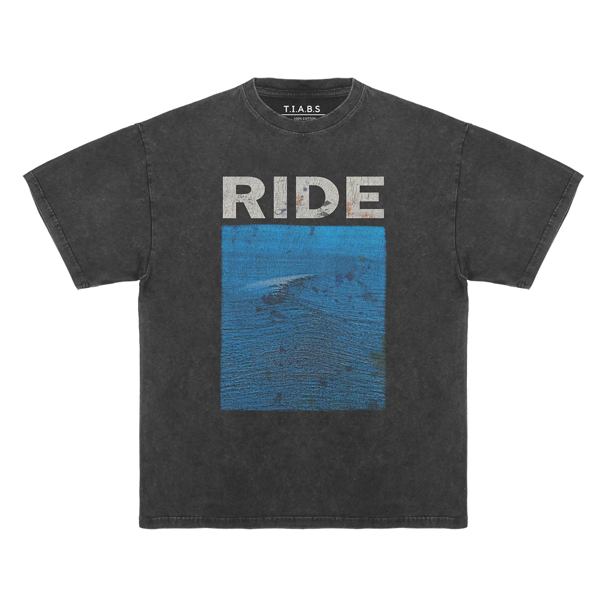 Ride T-Shirt Nowhere Indie Rock Band Retro Washed Loose Drop