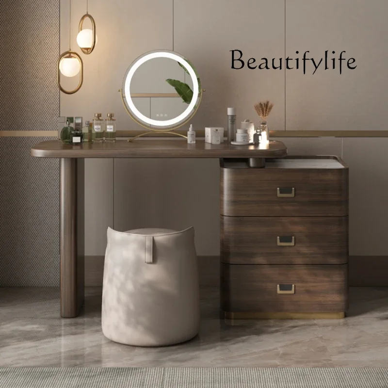 

X Smart Home Storage Wood Vanity Table Drawers Organizer Nordic Makeup Dressing Table Luxury Decor Mesa De Maquillaje Bedroom Fu