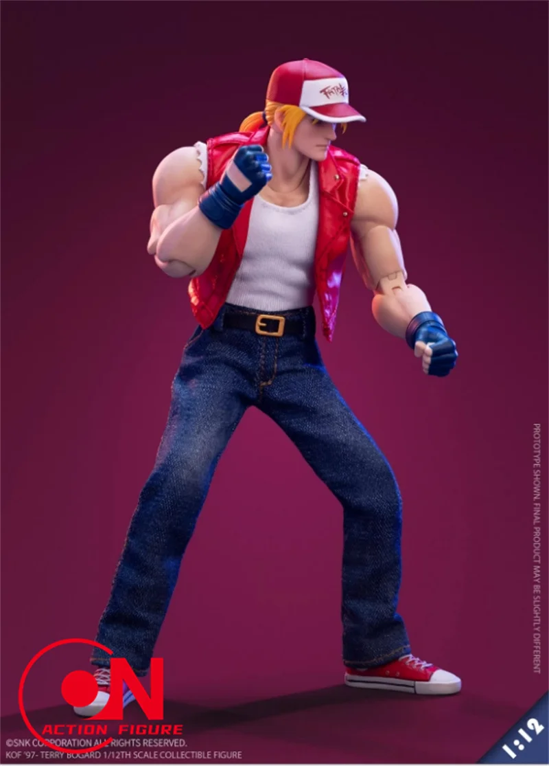 Q2 TUNSHI Studio TS-XZZ-005 1/12 Terry Bogard Double Head Action Figure 15.5cm Male Soldier Full Set Collectible Model Toy