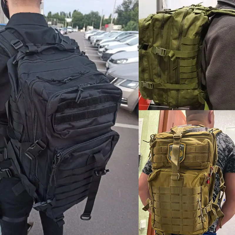 Large 50L Men Military Tactical Backpack 3P Softback Outdoor Waterproof Bug Rucksack Hiking Camping Hunting Backpack Mochila