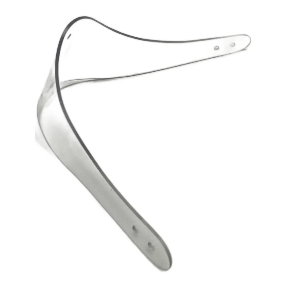 

Protective ice hockey goalkeeper helmet neck guard made of polycarbonate transparent lightweight guard for player safety
