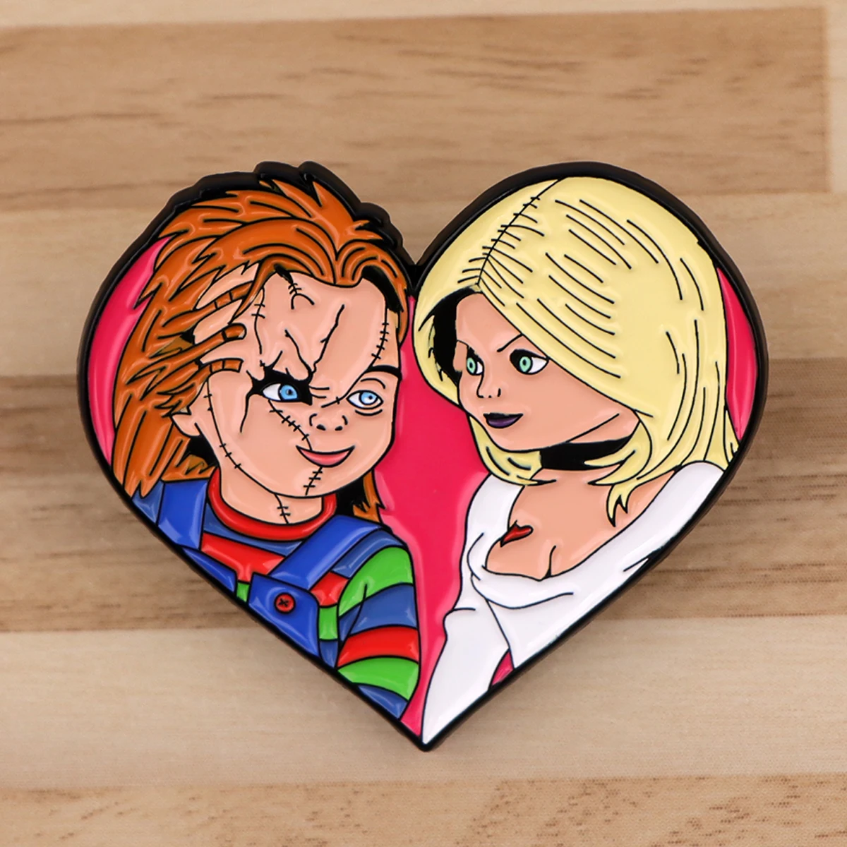 Halloween Enamel Pins Horror Movie Good Guys Brooch Lapel Pin For Backpack Jeans Bag Scary Gift For Fan - view 4