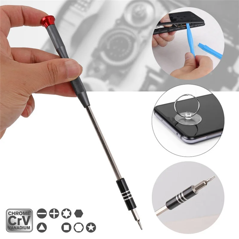 

49 Pieces Of Mobile Phone Maintenance Tool Set-Flower-Shaped Triangular Precision Screwdriver Set Easy Install Easy To Use