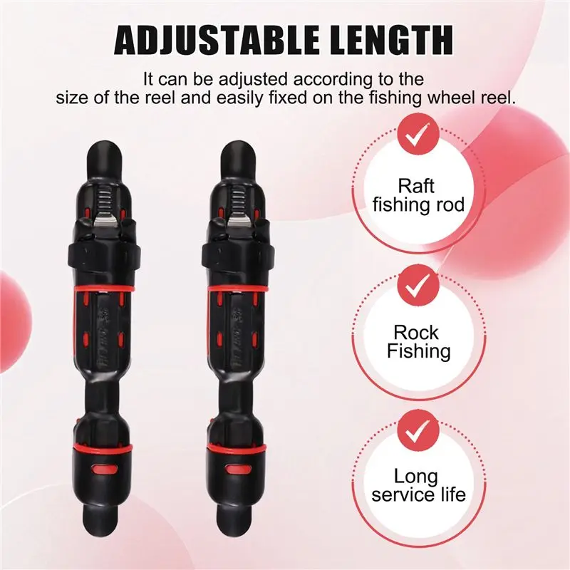 ABLB-12Pcs Reel Seat Deck Fishing Rod Clip Fitted Wheel Reel Rubber Cushion Tools Accessory Holder Fishing Tackle view 5