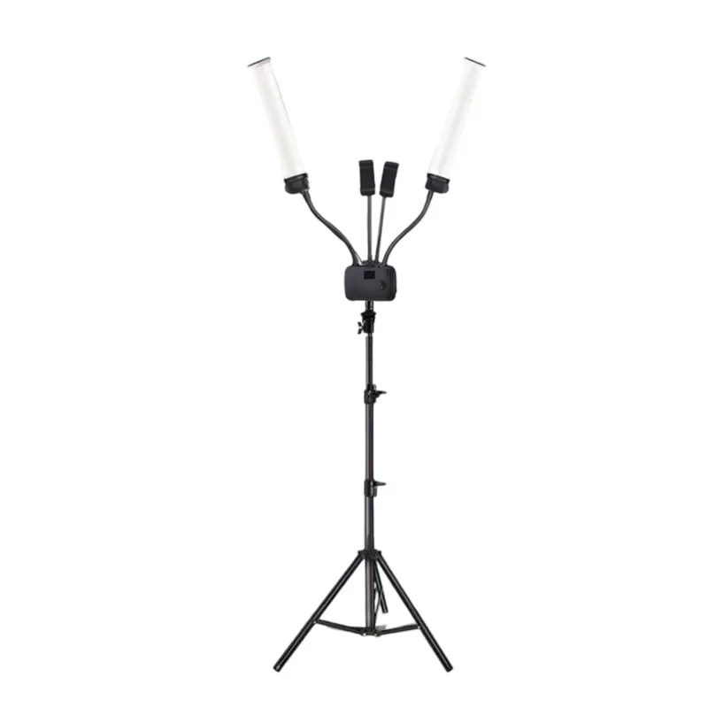22 Inch LED Double Arm Tube Photography Light for Beauty And Still Life Shooting Floor Lamp with Always on Feature